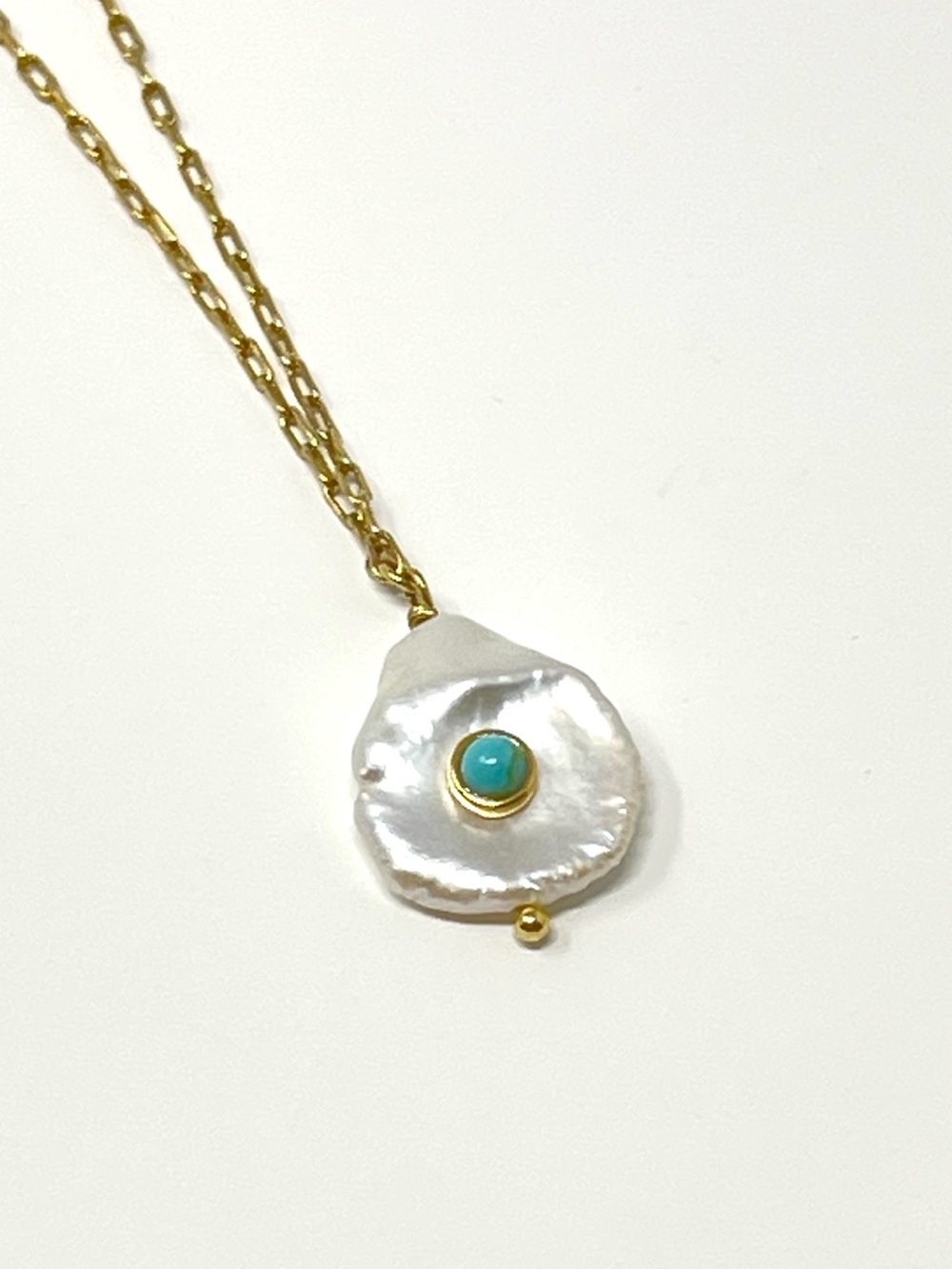 New Anthropologie x Tai Baroque Pearl Turquoise Necklace